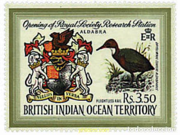 Sellos: 72851 MNH OCEANO INDICO BRITANICO 1971 OBERTURA ESTACION DE INVESTIGACION SOCIEDAD REAL