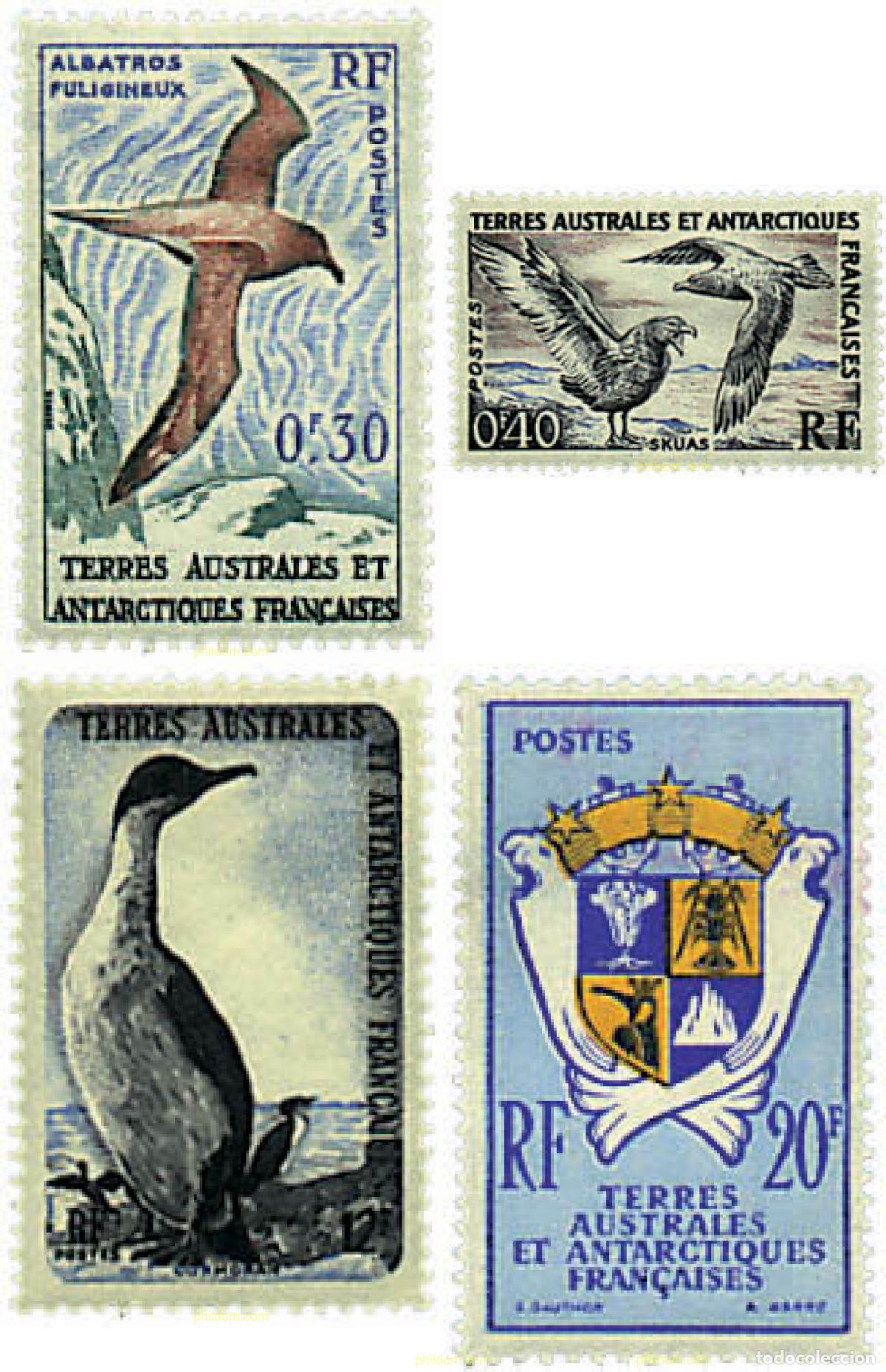 Sellos: 43391 MNH ANTARTIDA FRANCESA 1959 FAUNA