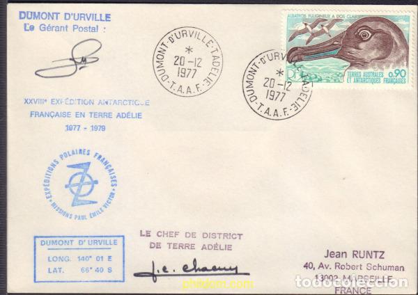 Sellos: 600912 MNH ANTARTIDA FRANCESA 1977 FAUNA