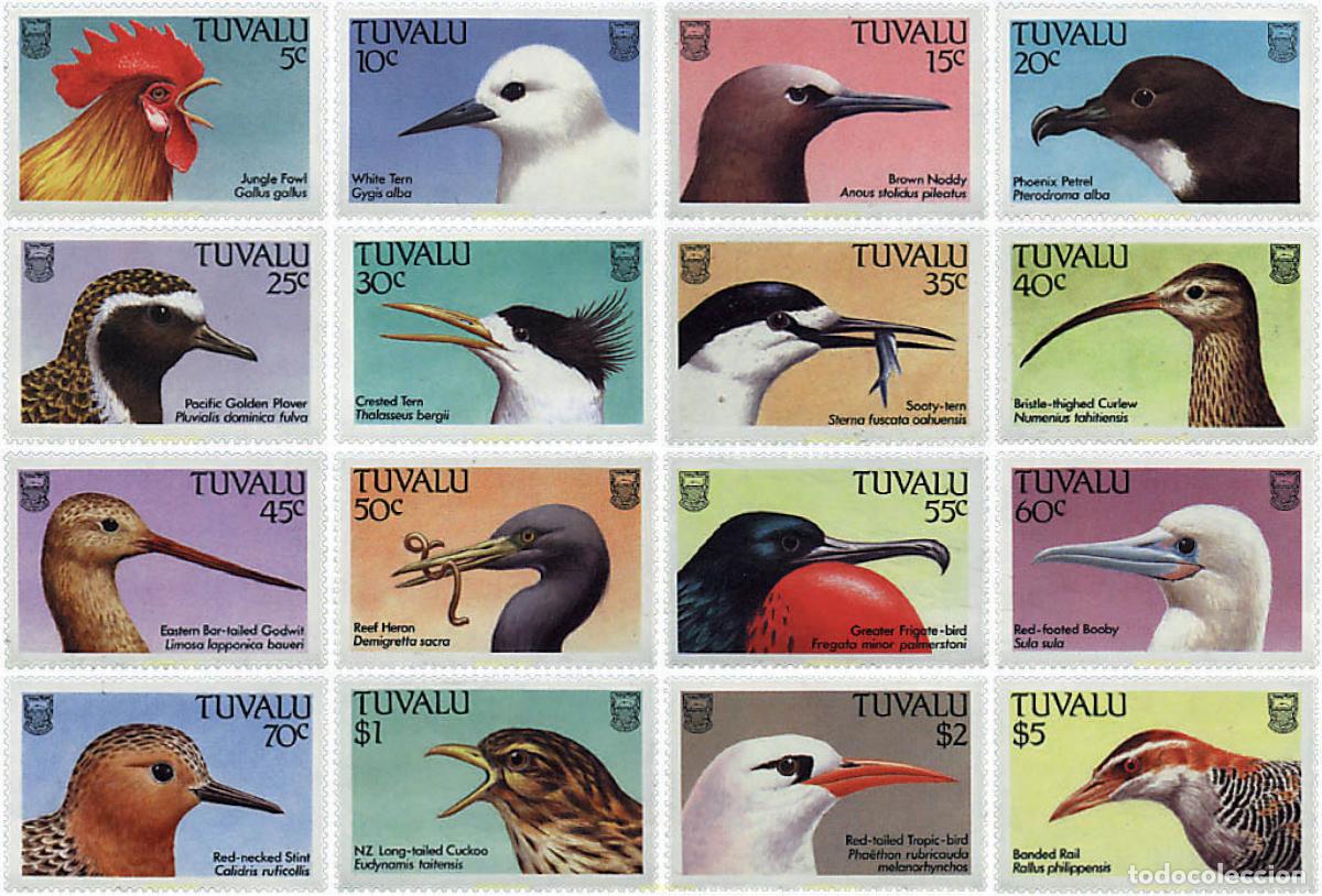 Sellos: 45785 MNH TUVALU 1988 AVES