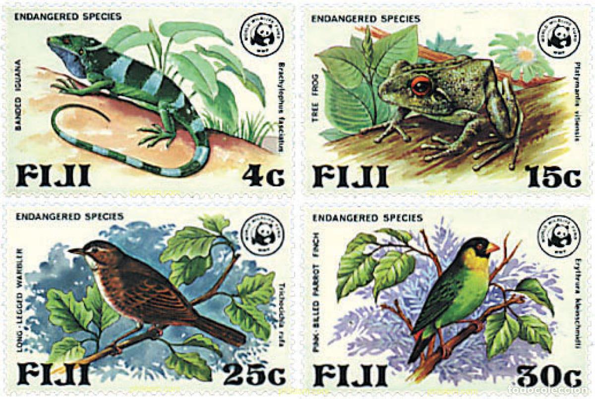 Sellos: 74045 MNH FIJI 1979 FAUNA EN PELIGRO DE EXTINCION