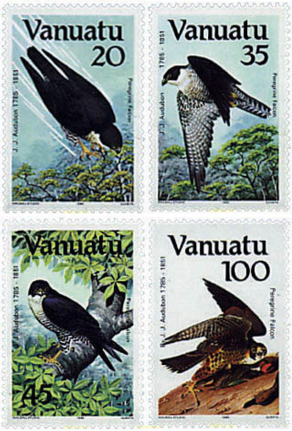 Sellos: 31806 MNH VANUATU 1985 BICENTENARIO DEL NACIMIENTO DEL ORNITOLOGO J.J. AUDUBON