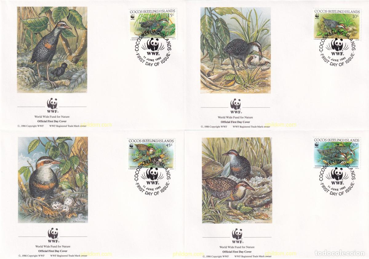 Sellos: 24757 MNH COCOS Islas 1992 RASCON FRANJEADO DE COCOS