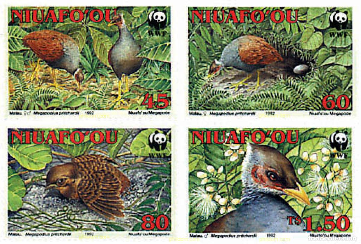 Francobolli: 74327 MNH NIUAFO OU 1992 MEGAPODIO DE NIUAFO OU