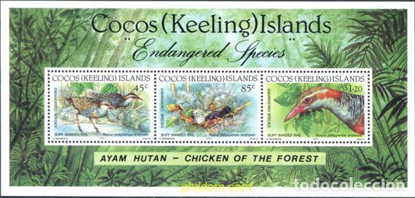 Sellos: 44258 MNH COCOS Islas 1992 PROTECCION DE LA NATURALEZA