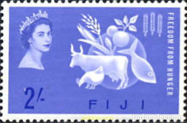 Sellos: 33431 MNH FIJI 1963 CAMPA&Ntilde;A MUNDIAL CONTRA EL HAMBRE