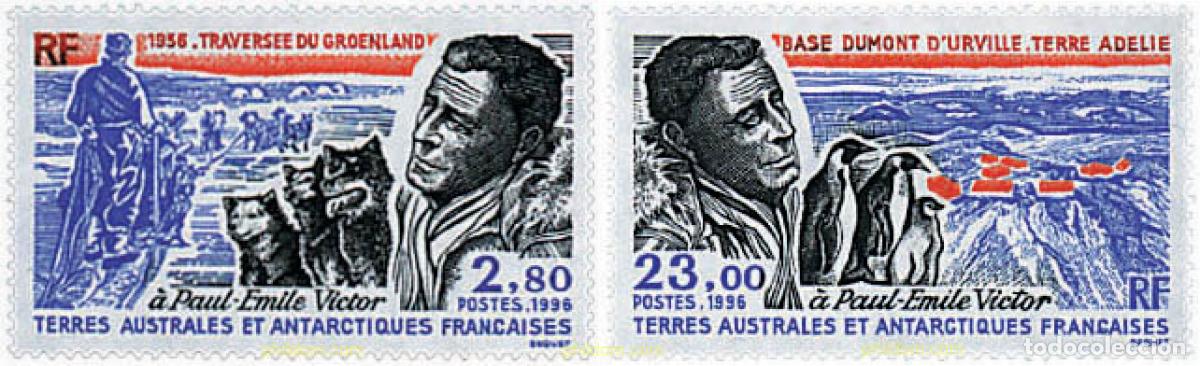 Sellos: 50748 MNH ANTARTIDA FRANCESA 1996 HOMENAJE A PAUL-EMILE VICTOR
