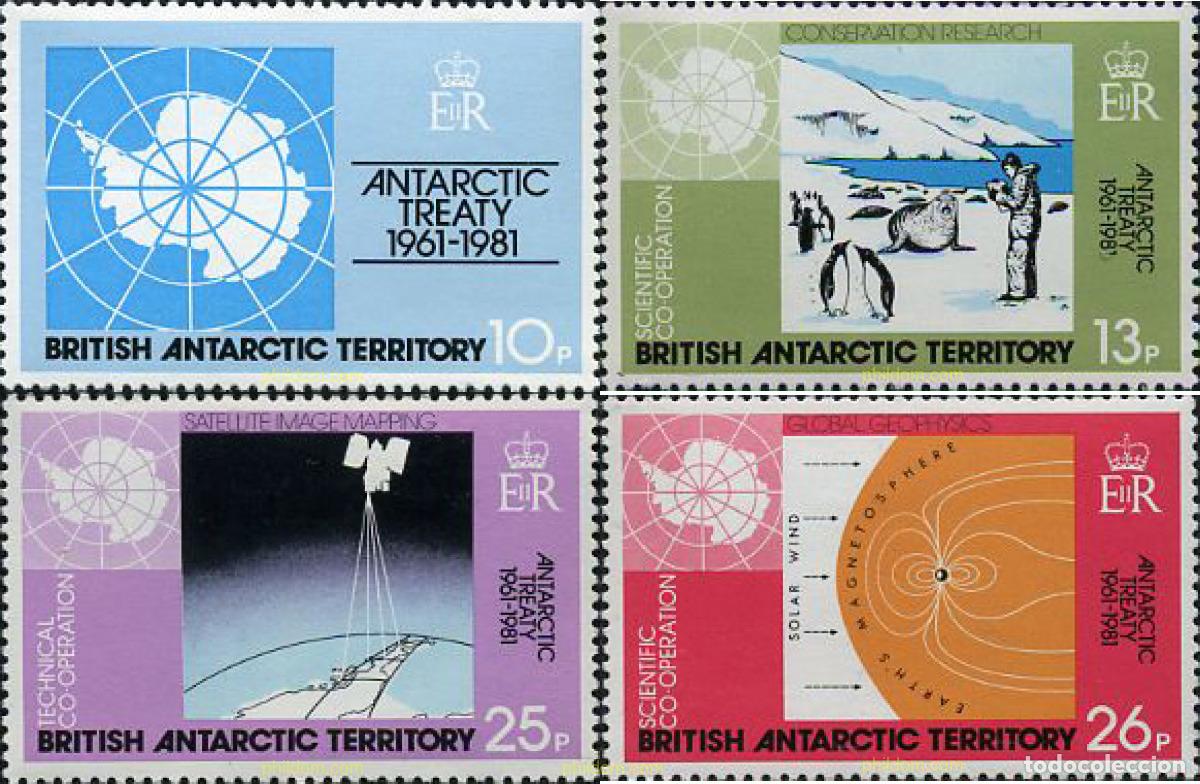 Sellos: 32609 MNH ANTARTIDA BRITANICA 1981 20 ANIVERSARIO DEL TRATADO DE LA ANTARTIDA