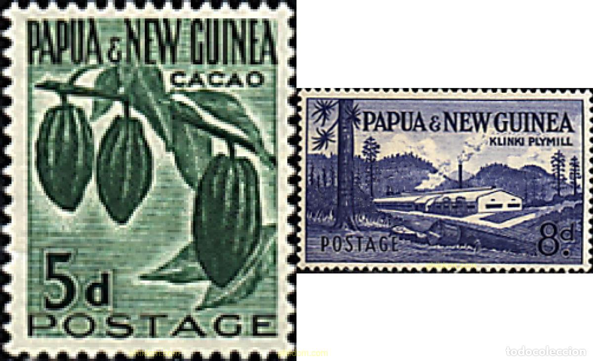 Sellos: 243482 MNH PAPUA NUEVA GUINEA 1952 MOTIVOS VARIOS
