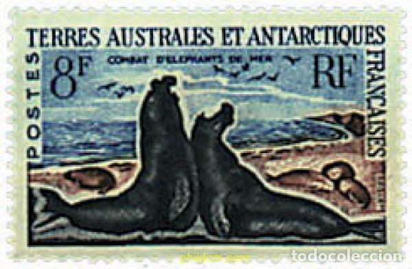 Sellos: 43392 MNH ANTARTIDA FRANCESA 1962 FAUNA