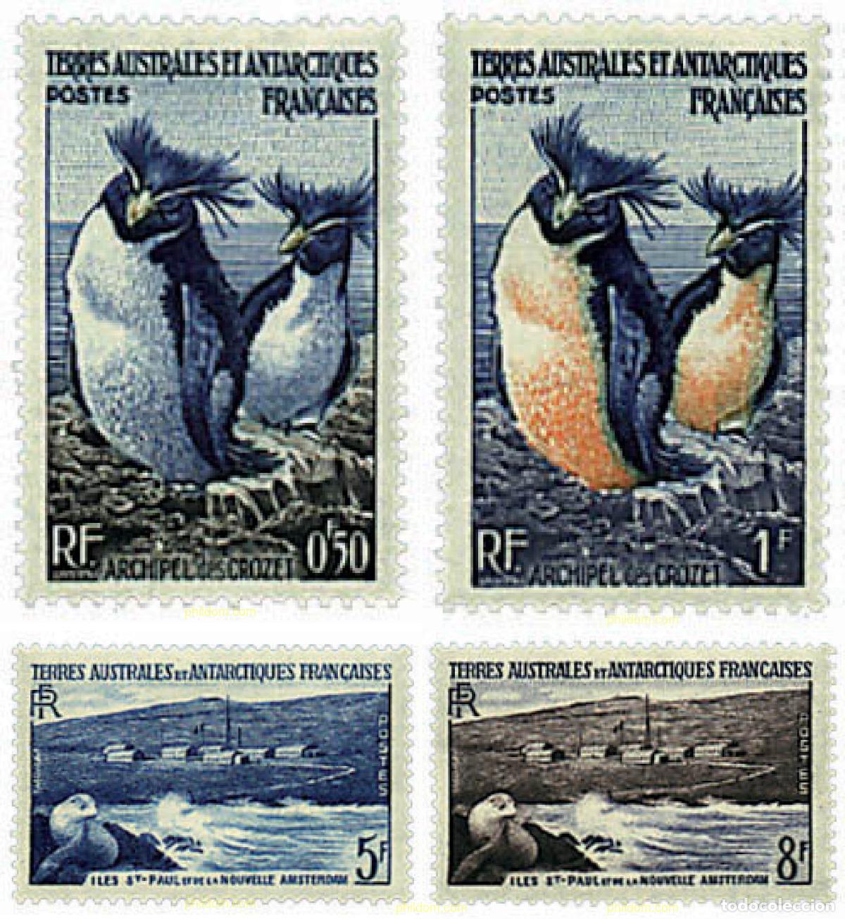 Sellos: 576496 MNH ANTARTIDA FRANCESA 1956 FAUNA