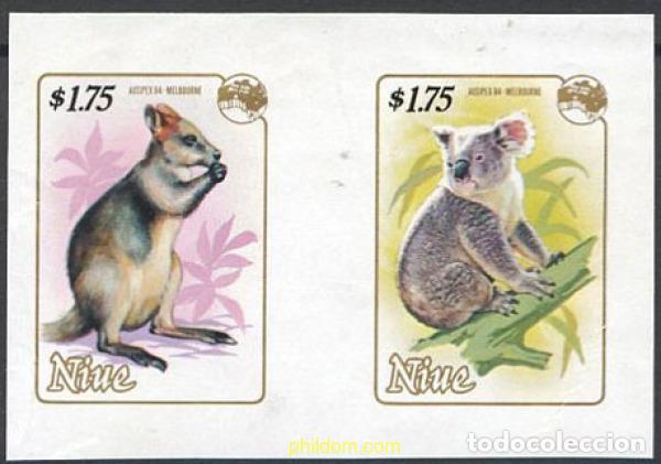 Sellos: 220252 MNH NIUE 1984 AUSIPEX 84. EXPOSICION FILATELICA INTERNACIONAL