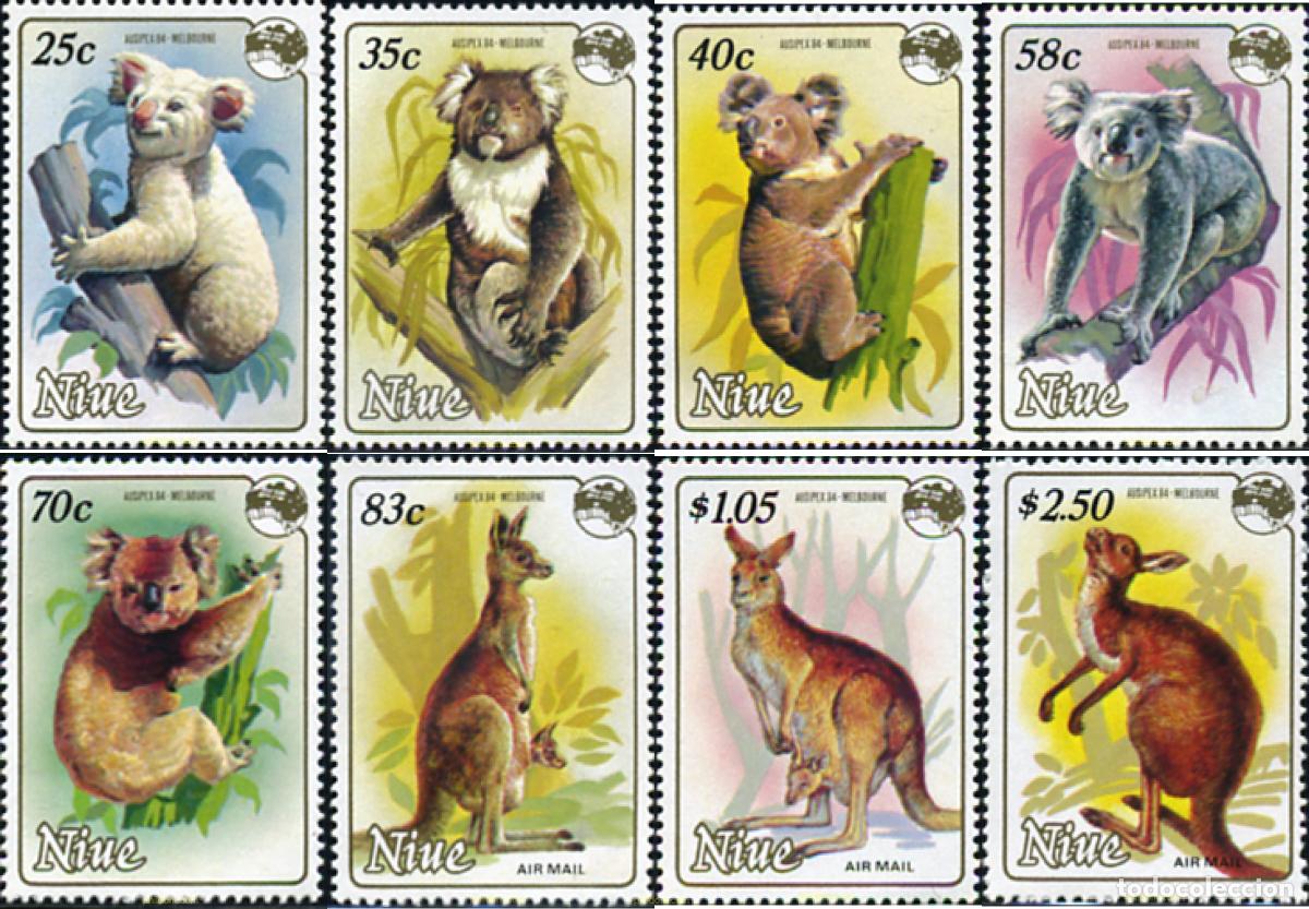 Sellos: 56483 MNH NIUE 1984 AUSIPEX 84. EXPOSICION FILATELICA INTERNACIONAL