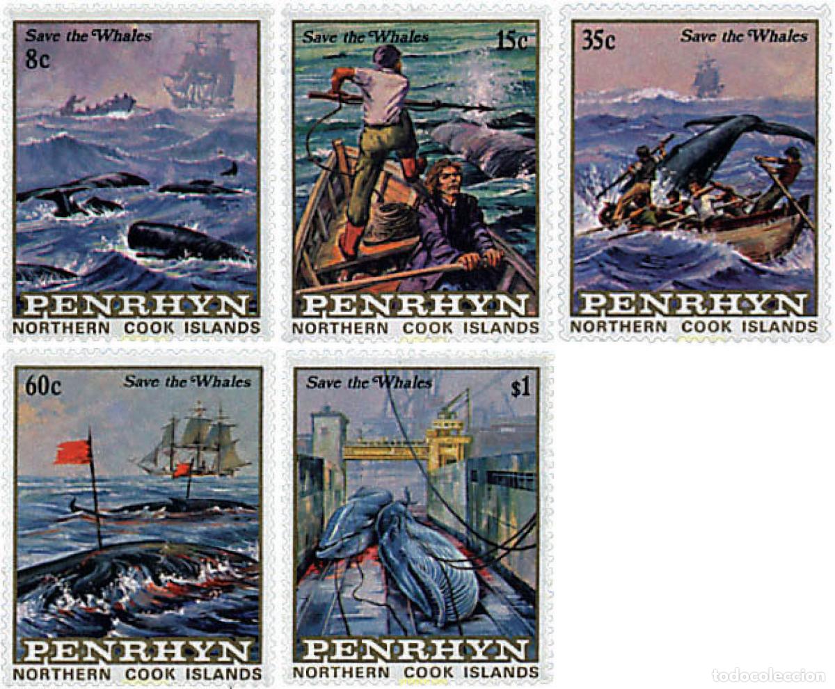 Sellos: 60966 MNH PENRHYN 1983 CAMPA&Ntilde;A MUNDIAL PARA LA PROTECCION DE LAS BALLENAS