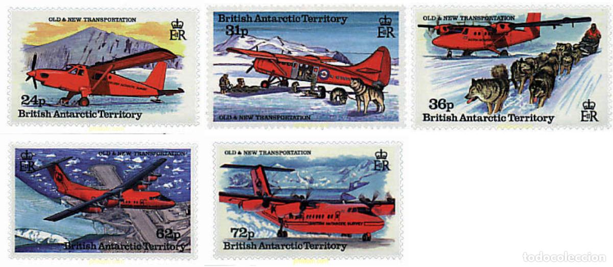 Sellos: 256355 MNH ANTARTIDA BRITANICA 1994 MEDIOS DE TRANSPORTE