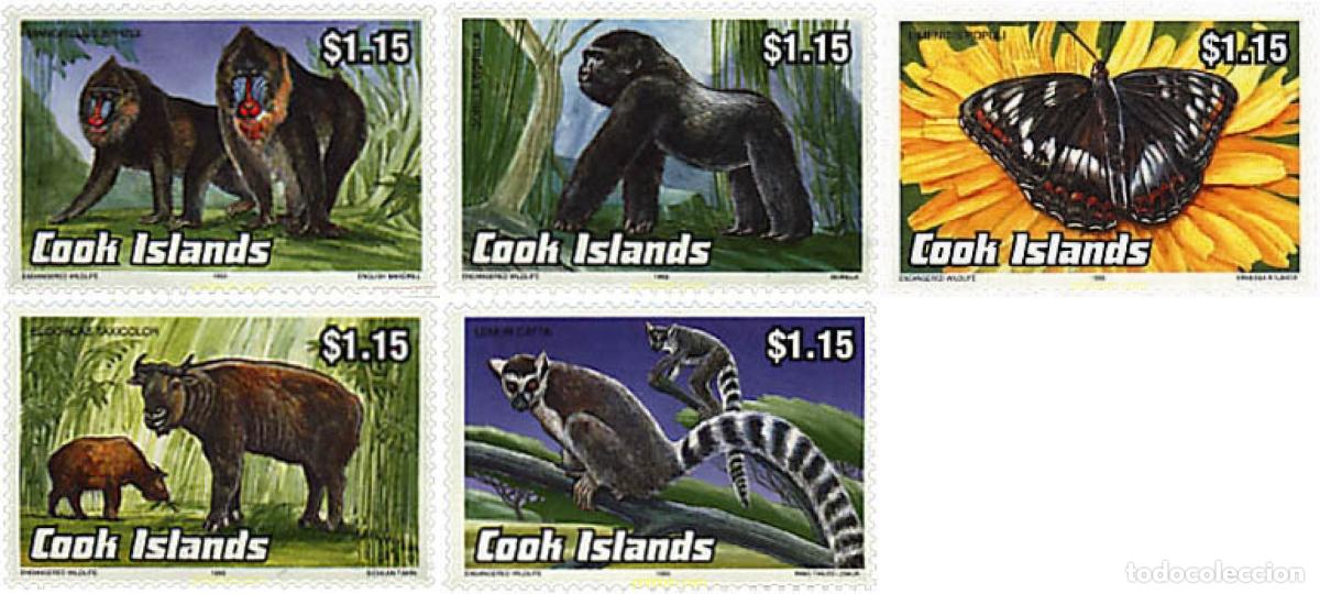 Sellos: 75733 MNH COOK Islas 1993 PROTECCION DE LA NATURALEZA