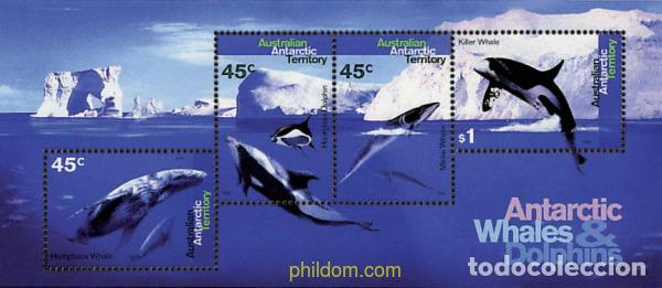 Sellos: 50676 MNH ANTARTIDA AUSTRALIANA 1995 CETACEOS