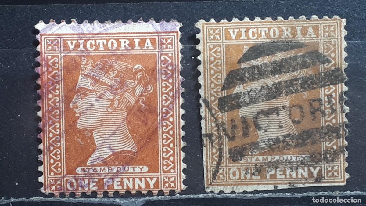 Sellos: VICTORIA. A&Ntilde;O 1890. &deg;. YVERT 102, VARIEDAD DE COLOR