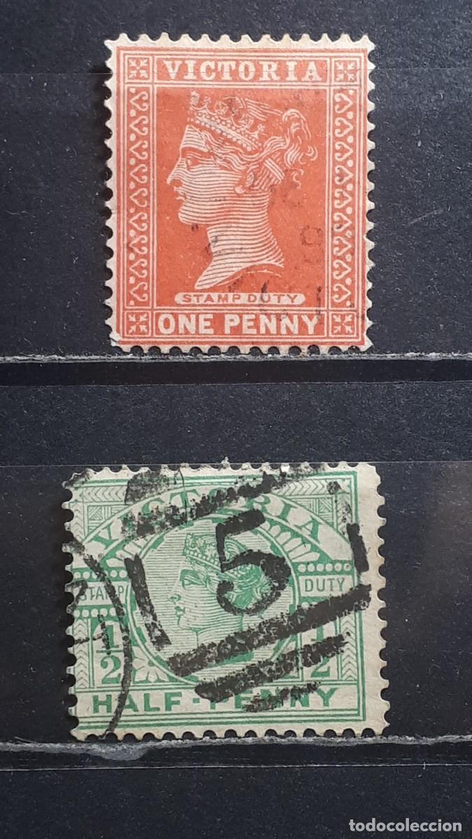 Sellos: VICTORIA. A&Ntilde;O 1899. &deg;. YVERT 113/4