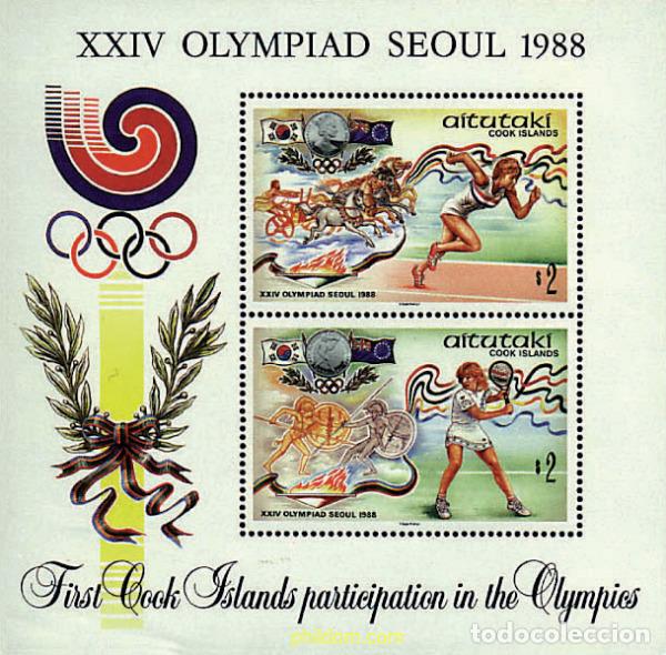 Sellos: 42906 MNH AITUTAKI 1988 24 JUEGOS OLIMPICOS VERANO SEUL 1988