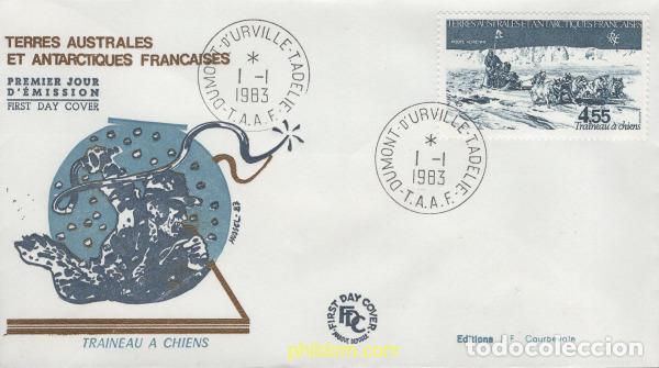 Sellos: 402909 MNH ANTARTIDA FRANCESA 1983 TRINEO CON PERROS