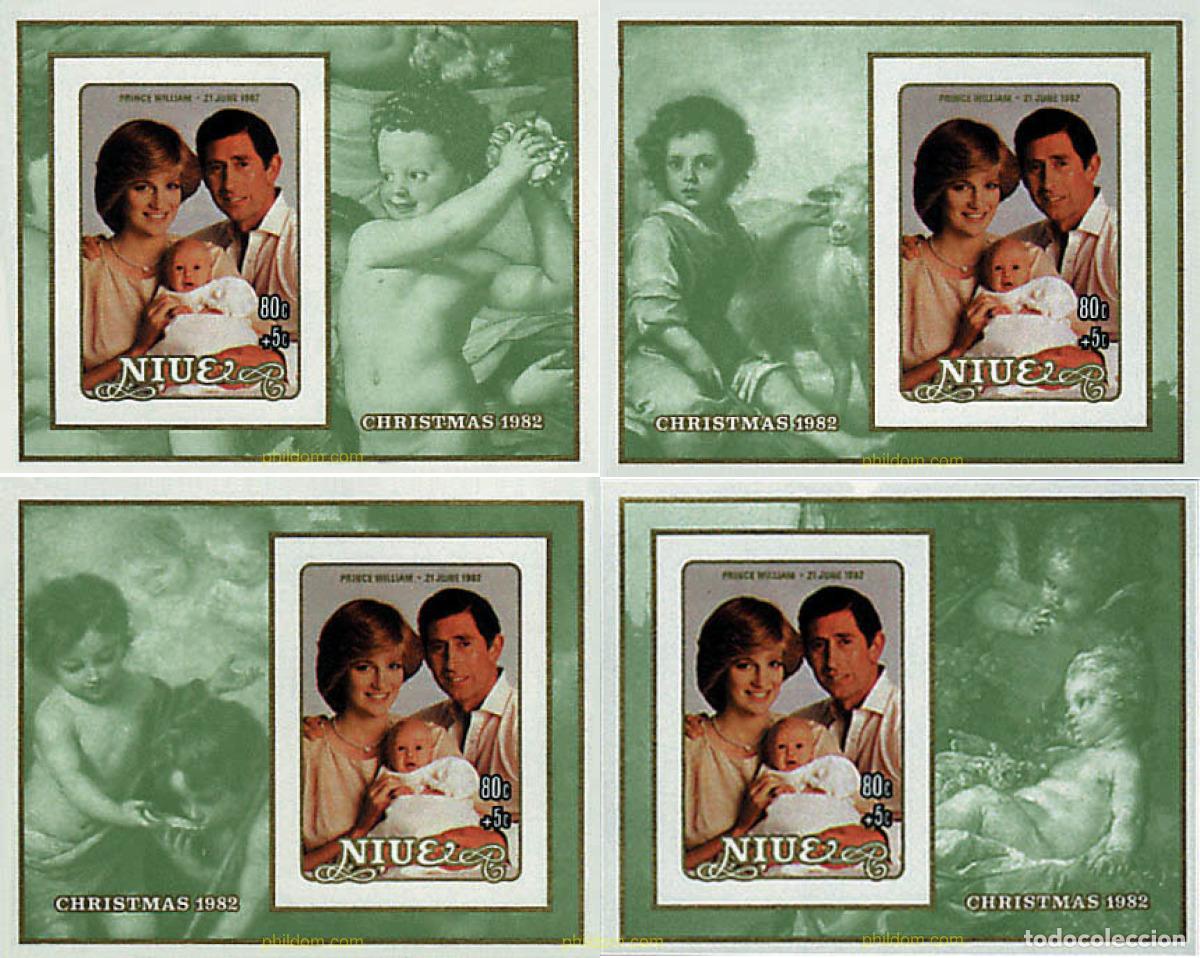 Sellos: 56591 MNH NIUE 1982 NAVIDAD Y NACIMIENTO DEL PRINCIPE WILLIAM