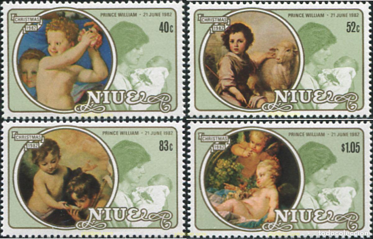 Sellos: 56389 MNH NIUE 1982 NAVIDAD Y NACIMIENTO DEL PRINCIPE WILLIAM