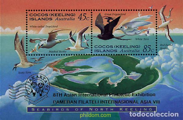Sellos: 35171 MNH COCOS Islas 1995 JAKARTA 95. EXPOSICION FILATELICA INTERNACIONAL