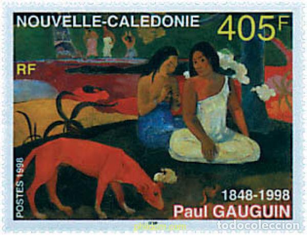 Sellos: 35658 MNH NUEVA CALEDONIA 1998 150 ANIVERSARIO DEL NACIMIENTO DEL PINTOR PAUL GAUGUIN