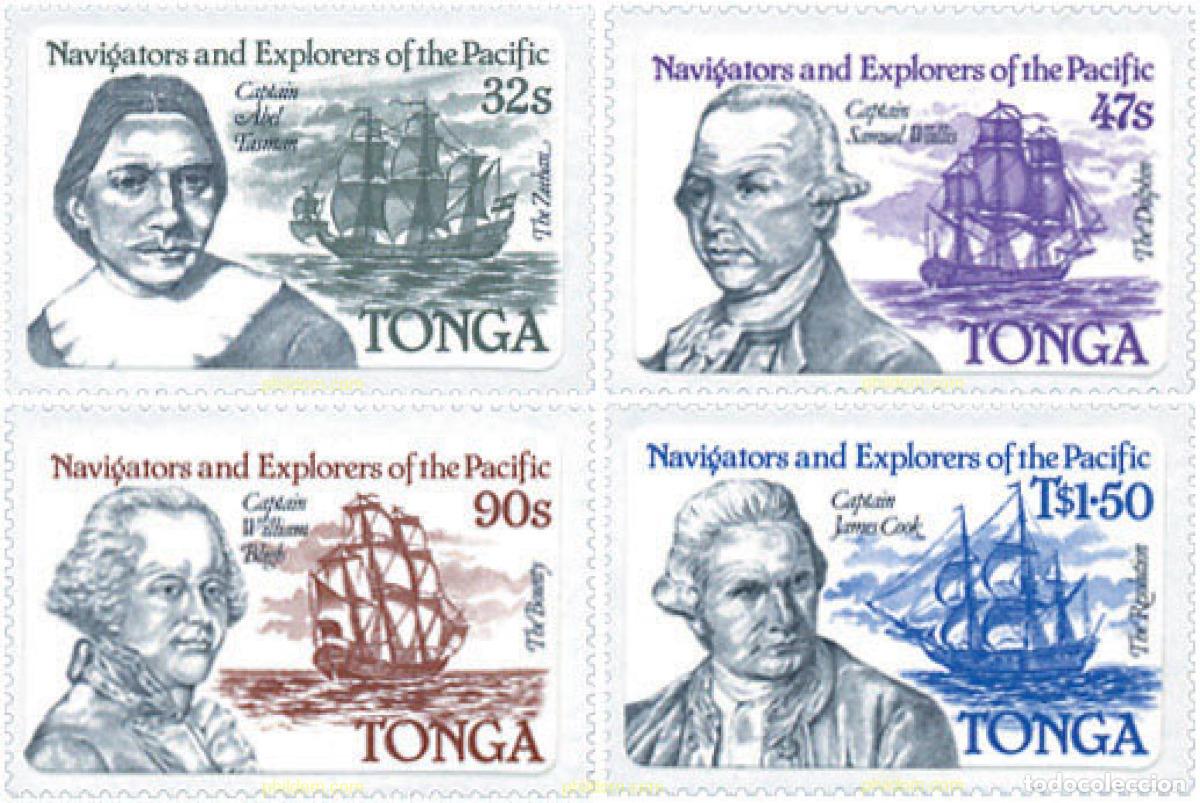 Sellos: 69970 MNH TONGA 1984 NAVEGANTES EXPLORADORES