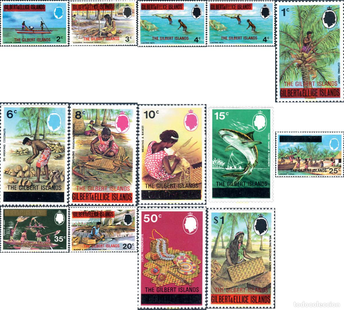 Sellos: 89737 MNH GILBERT 1976 MOTIVOS VARIOS