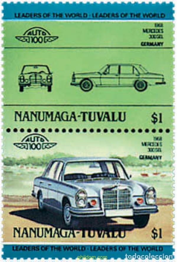 Sellos: 614113 MNH TUVALU. Nanumaga 1984 AUTOMOVILES