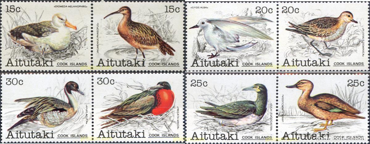 Sellos: 162938 MNH AITUTAKI 1981 PAJAROS DEL PACIFICO