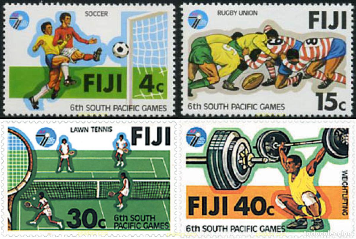 Sellos: 48013 MNH FIJI 1979 6 JUEGOS DEPORTIVOS DEL PACIFICO SUR