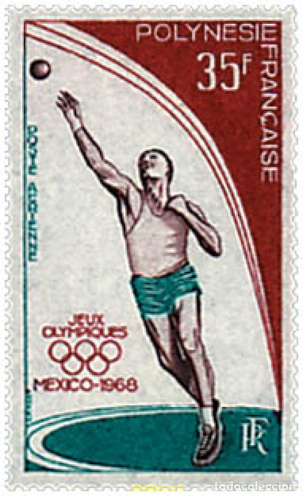 Sellos: 43503 MNH POLINESIA FRANCESA 1968 19 JUEGOS OLIMPICOS VERANO MEXICO 1968