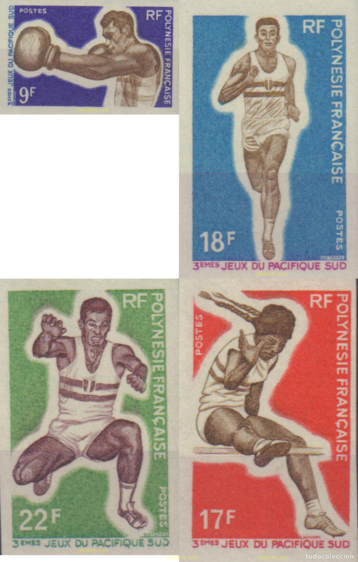 Sellos: 19797 MNH POLINESIA FRANCESA 1969 3 JUEGOS DEL PACIFICO SUR