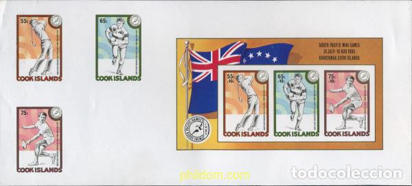 Sellos: 206796 MNH COOK Islas 1985 MINI JUEGOS DEL PACIFICO SUR
