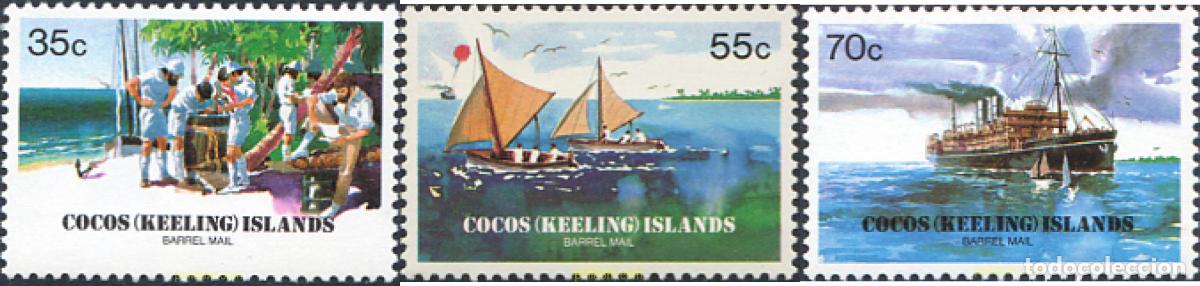 Sellos: 44232 MNH COCOS Islas 1984 75 ANIVERSARIO DEL TRANSITO MARITIMO