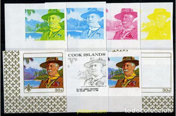 Timbres: 206378 MNH COOK Islas 1969 5 JAMBOREE DE CHRISTCHURCH, NUEVA ZELANDA