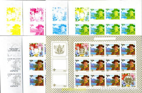 Timbres: 206381 MNH COOK Islas 1969 5 JAMBOREE DE CHRISTCHURCH, NUEVA ZELANDA