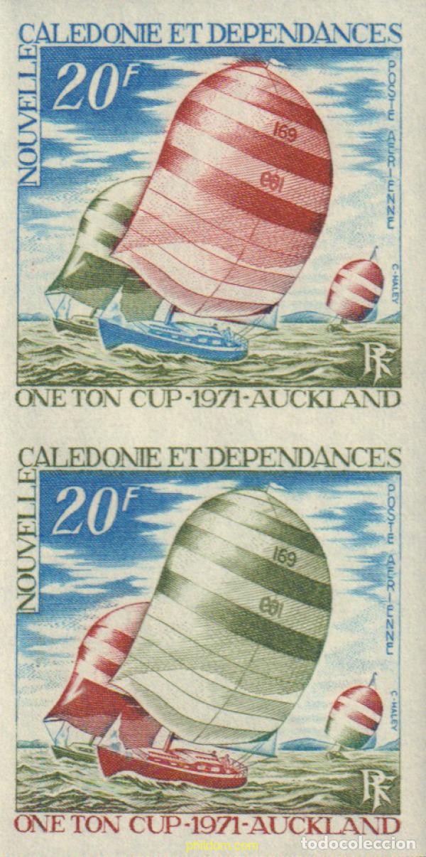 Sellos: 589270 MNH NUEVA CALEDONIA 1971 REGATA. COPA ONE TON CUP