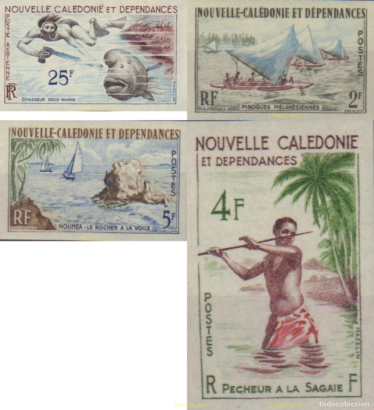 Sellos: 584327 MNH NUEVA CALEDONIA 1962 DEPORTES NAUTICOS