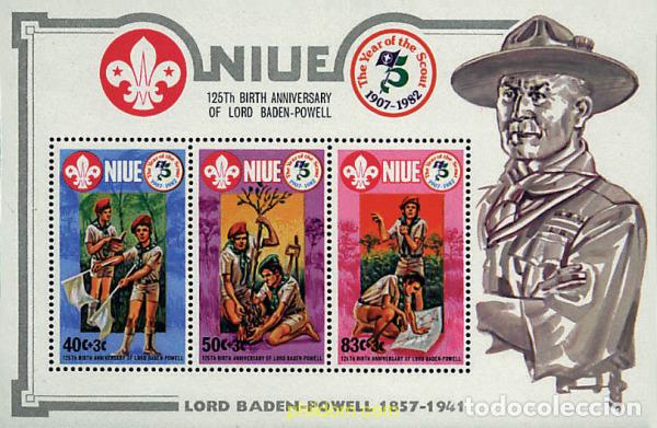 Sellos: 73534 MNH NIUE 1983 75 ANIVERSARIO DEL ESCULTISMO