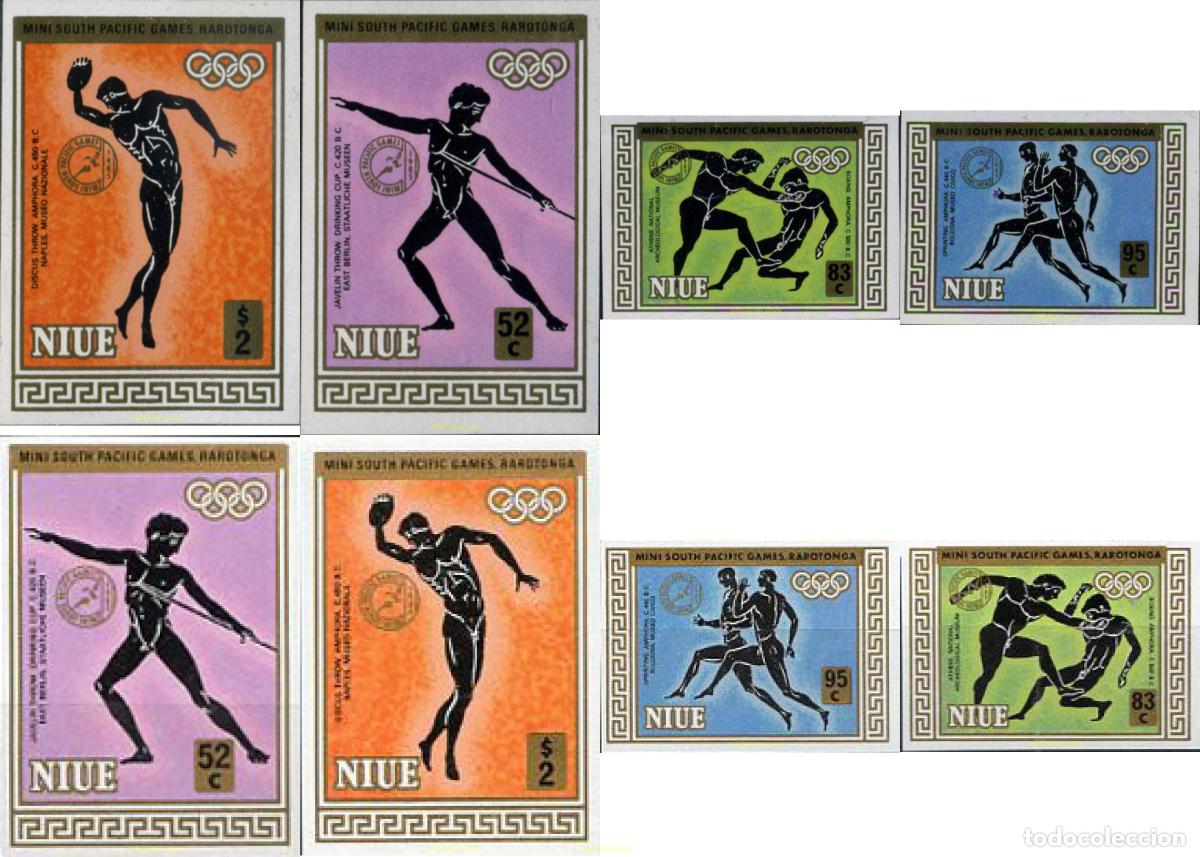 Sellos: 147289 MNH NIUE 1985 2 MINI JUEGOS DEPORTIVOS DEL PACIFICO SUR