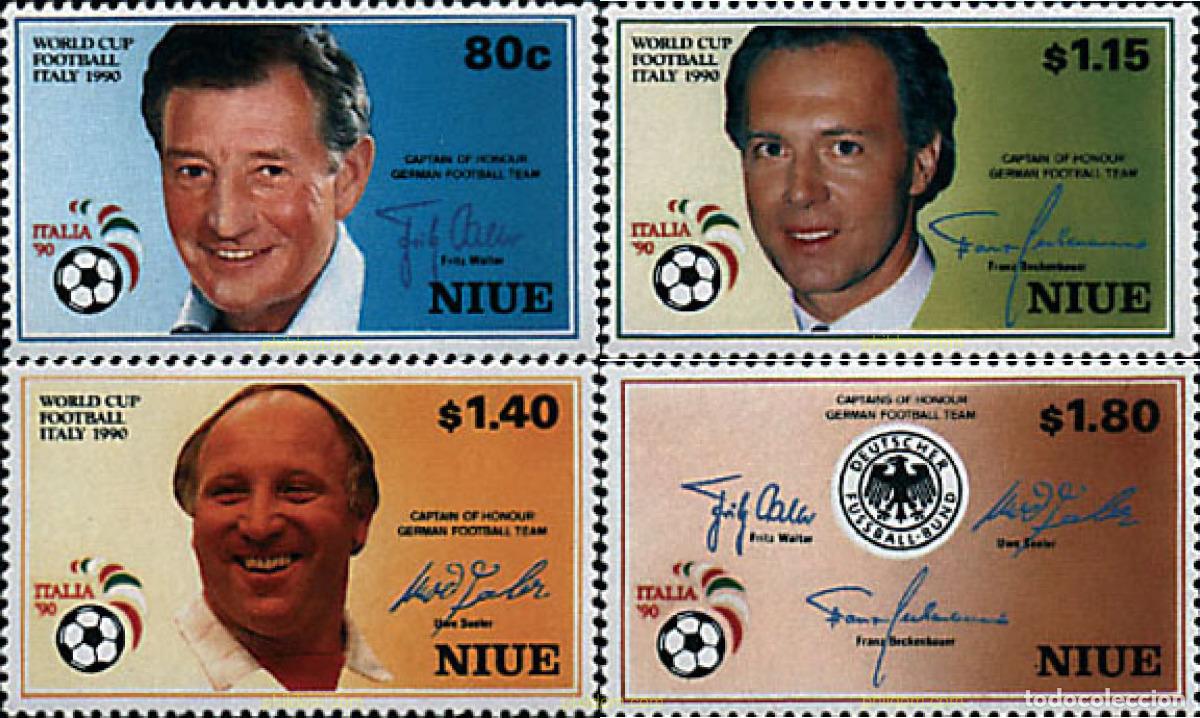 Sellos: 56478 MNH NIUE 1990 COPA DEL MUNDO DE FUTBOL. ITALIA-90