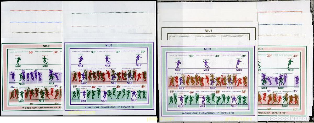Sellos: 220231 MNH NIUE 1981 COPA DEL MUNDO DE FUTBOL. ESPA&Ntilde;A-82