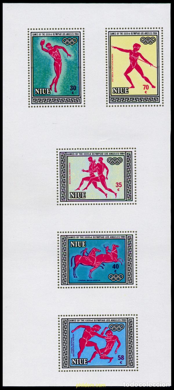 Sellos: 220247 MNH NIUE 1984 23 JUEGOS OLIMPICOS VERANO LOS ANGELES 1984