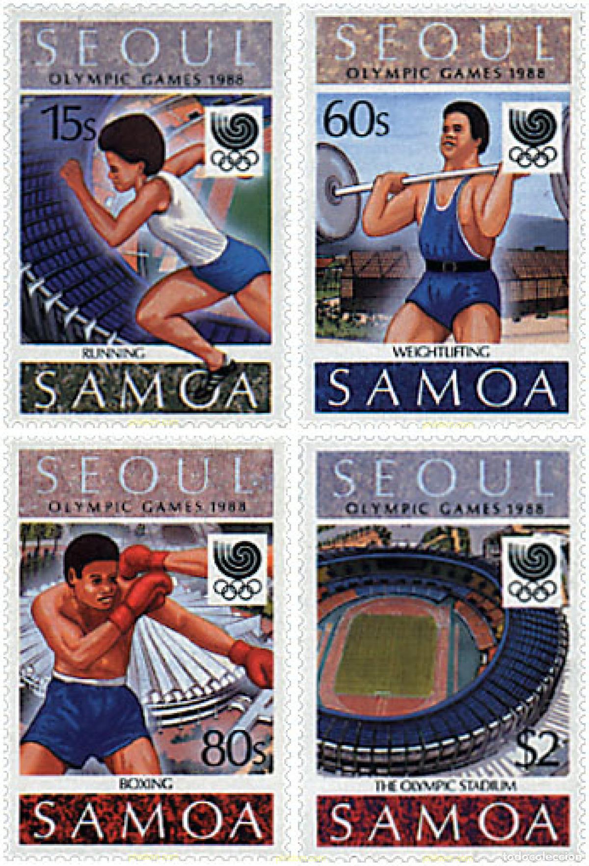 Sellos: 45530 MNH SAMOA 1988 24 JUEGOS OLIMPICOS VERANO SEUL 1988