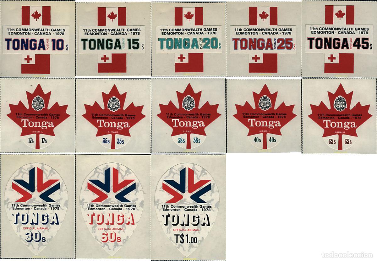 Sellos: 45671 MNH TONGA 1978 11 JUEGOS DE LA COMMONWEALTH