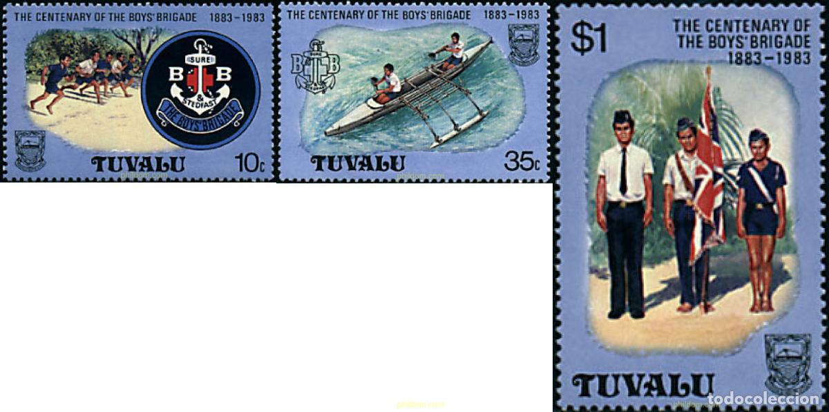 Sellos: 42854 MNH TUVALU 1983 100 ANIVERSARIO DE LOS &rdquo;BOYS BRIGADE&rdquo;